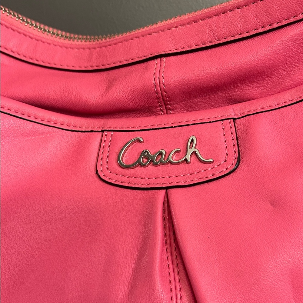Coach Park Leather Duffle pink Shoulder Bag - Picture 3 of 13